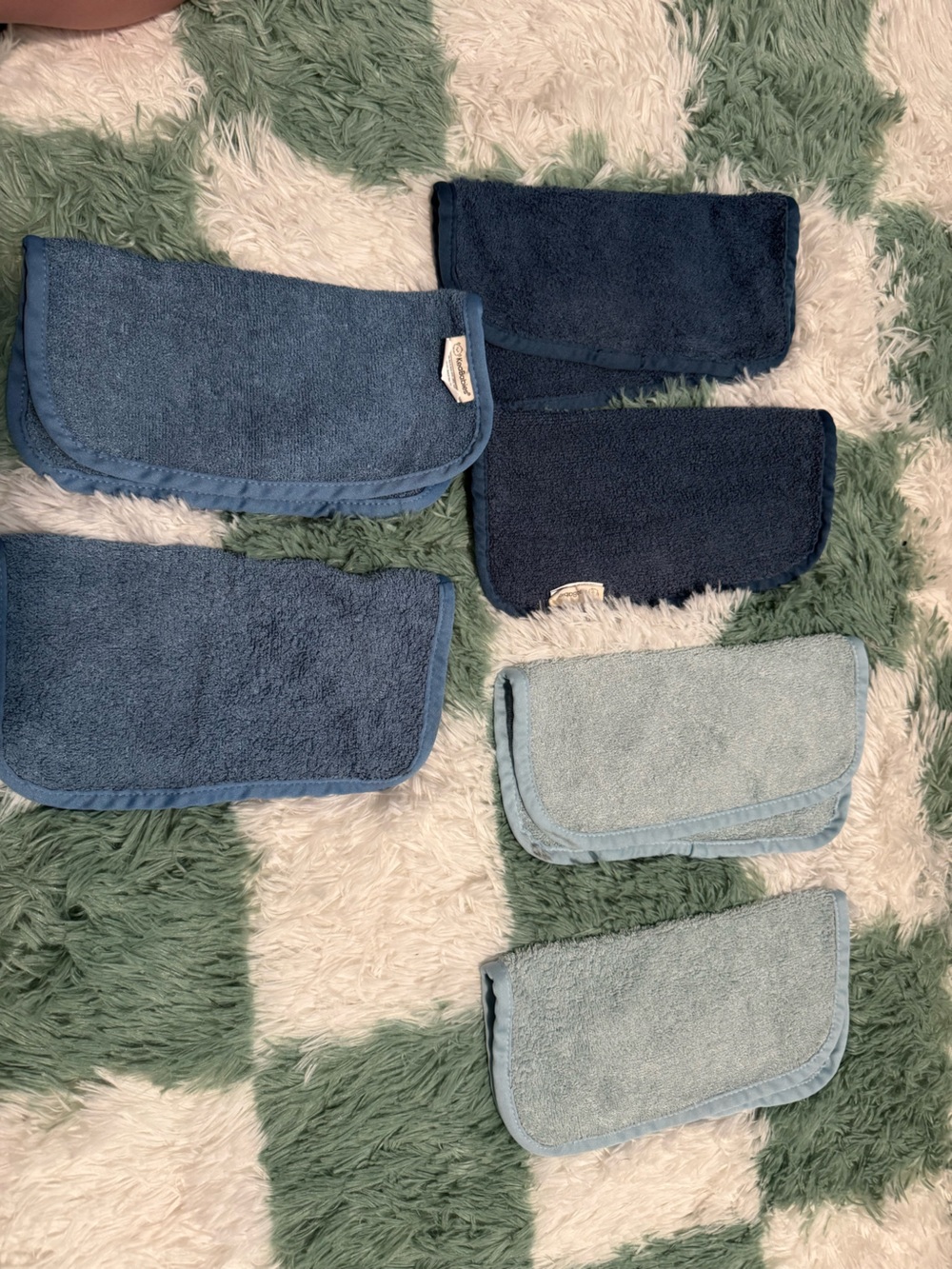 Amazon Kids Terry Washcloths - Blue & Light Blue (6-Pack)